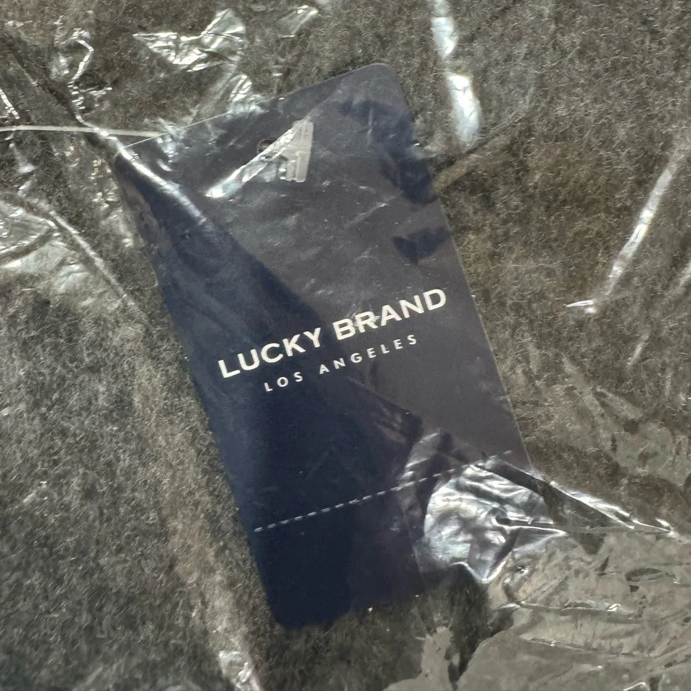 Lucky brand grey Fringe Scarf